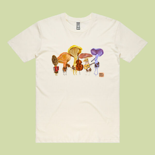 Mushroom Band Unisex T-Shirt Thumbnail